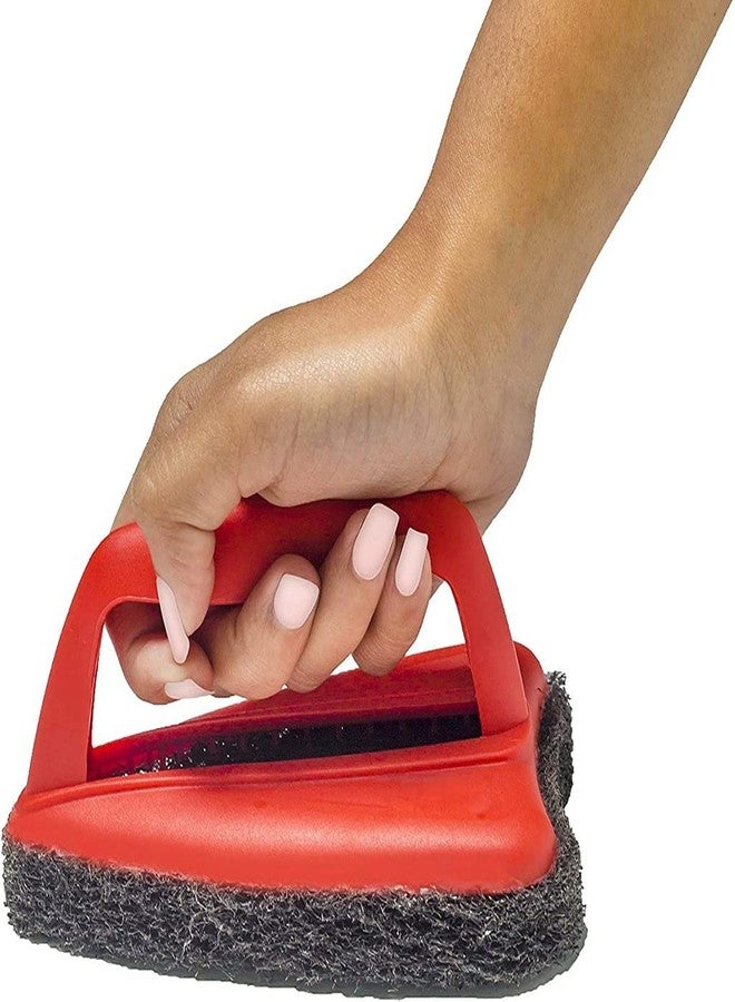 VastateBathroom Brush with Abrasive Scrubber for Superior Tile Cleaning - Image 2